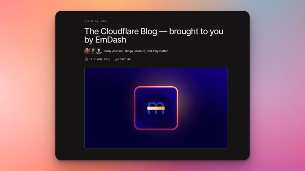Cloudflare Blog EmDash
