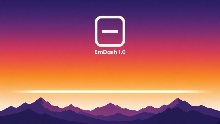 emdash 1.0 cover image: sunrise