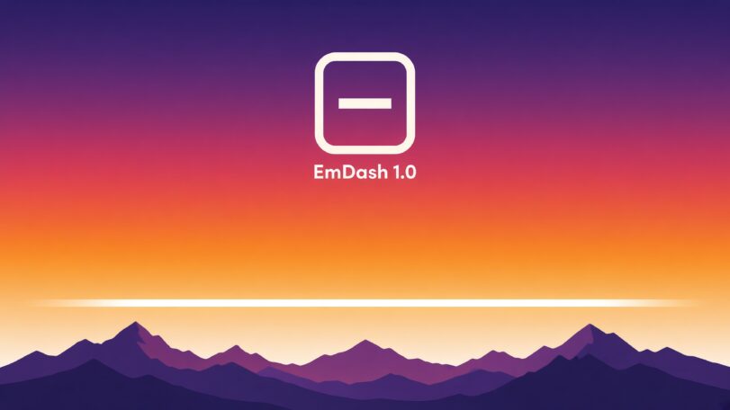 emdash 1.0 titelbild sunrise